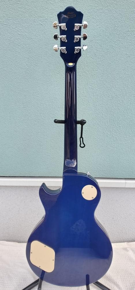 C145 Grote レスポールタイプ エレキギター ブルー系 音出しOK