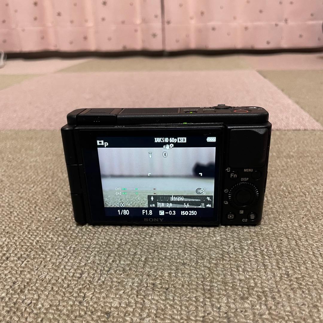 【ジャンク品】SONY VLOGCAM ZV-1 本体・バッテリー・三脚付き