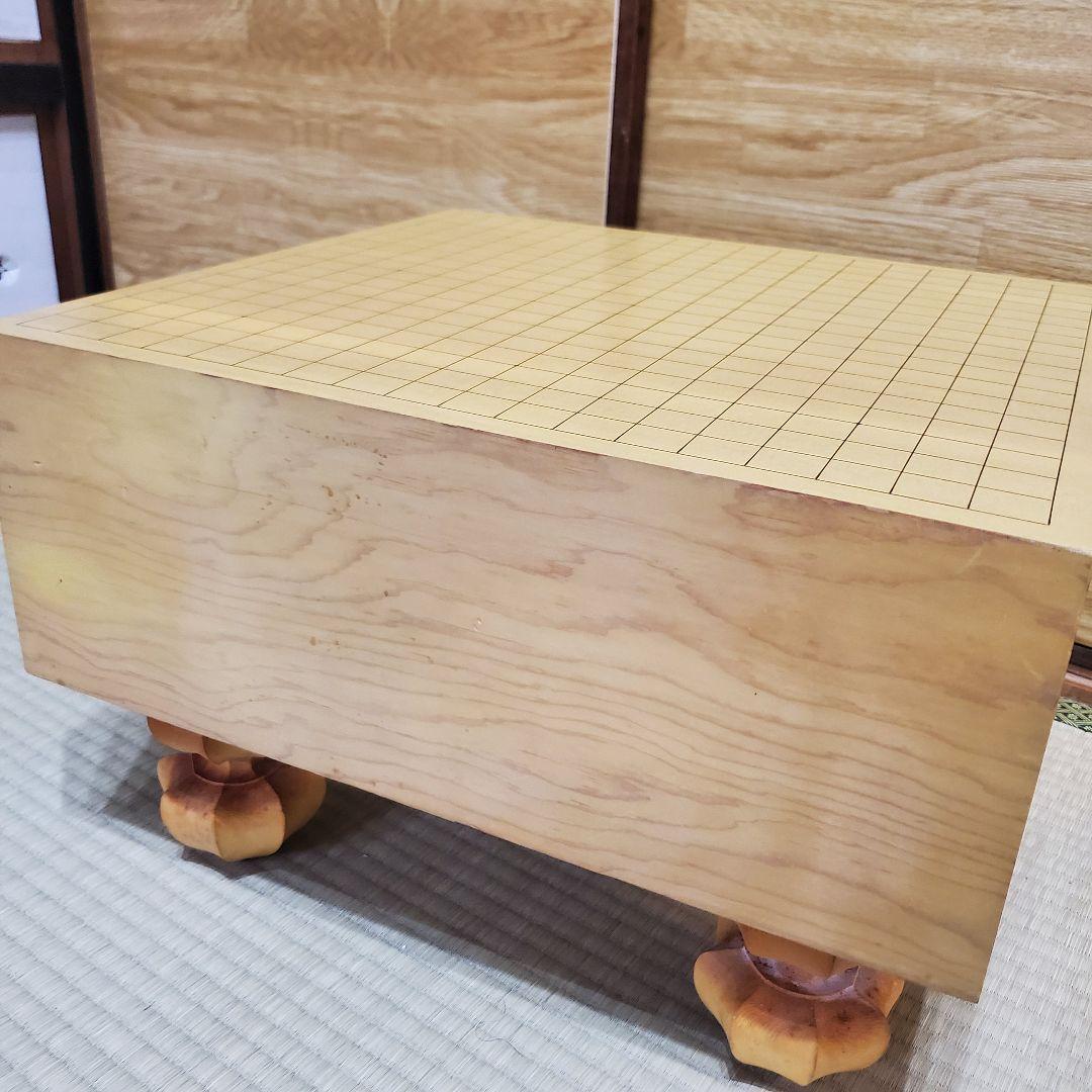 状態良好】碁盤 脚付き へそあり 無垢盤 5寸8部 高級囲碁盤 - メルカリ