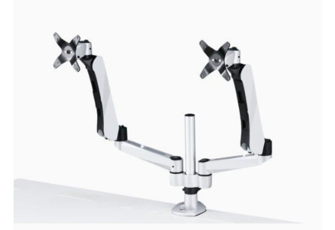 ♦️⑦SANWA SUPPLY 水平垂直モニターアーム2面 CR-LA1007