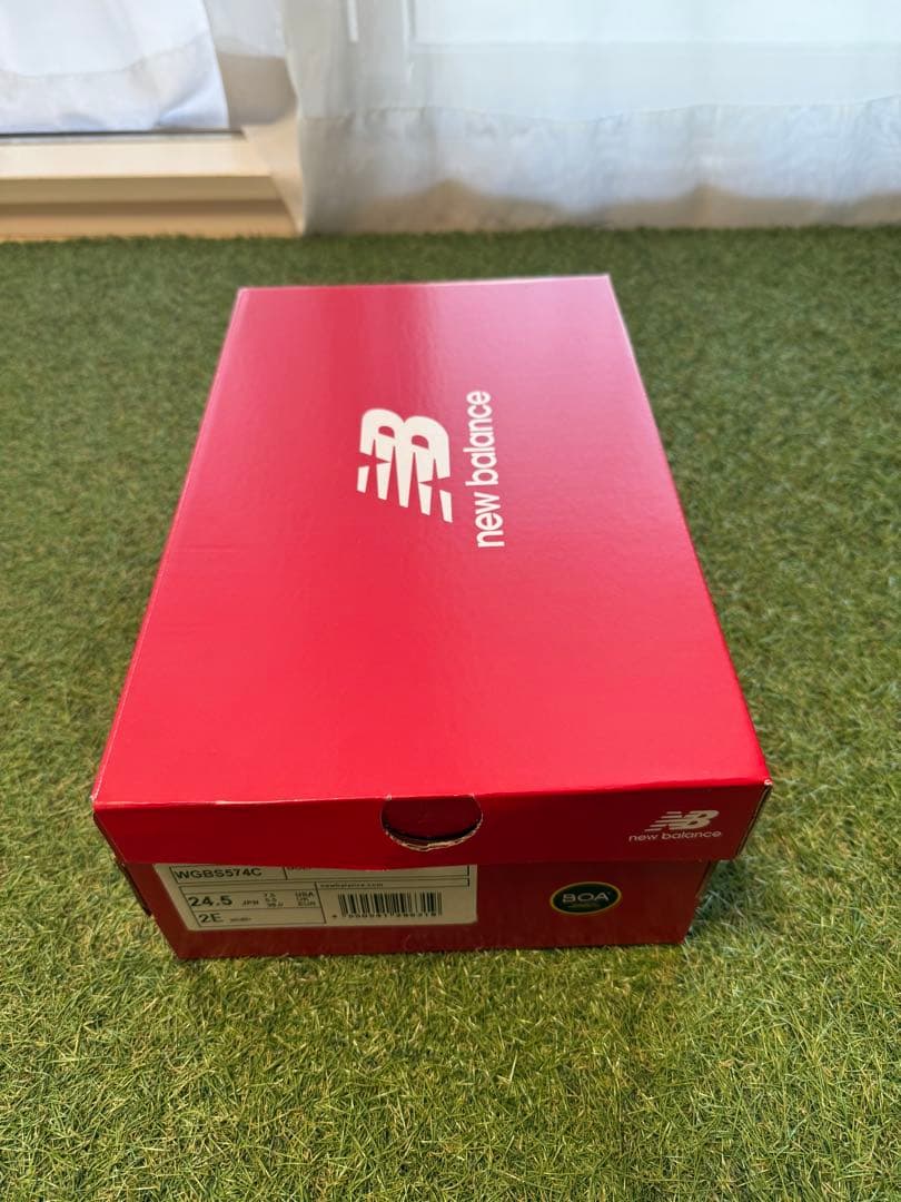 レディース ニューバランス574 ゴルフシューズ 24.5cm スニーカー 女性