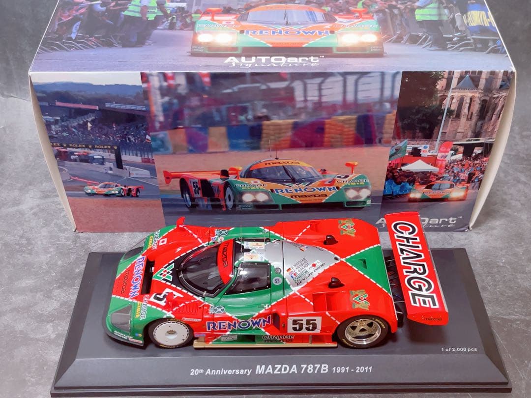 世界限定2000台　オートアート　1/18 マツダ 787B ル・マン優勝 1/18 オートアート 89142 マツダ 787B ルマン 優勝 1991 #55