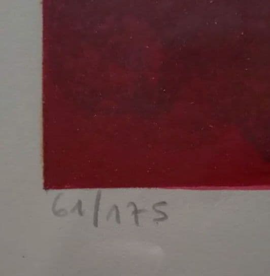 絵画 lithographie originale d'Alain Bonnefoit