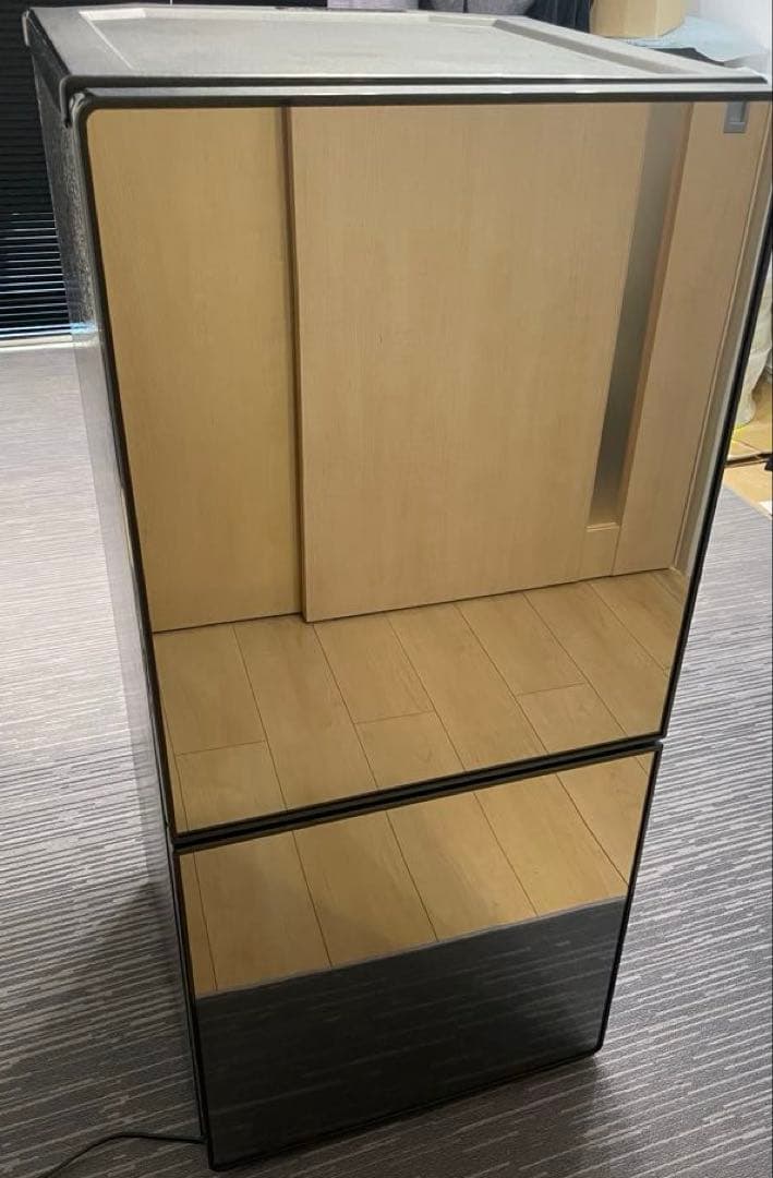 ツインバード TWINBIRD 冷蔵庫 ミラーデザイン　HR-EJ11