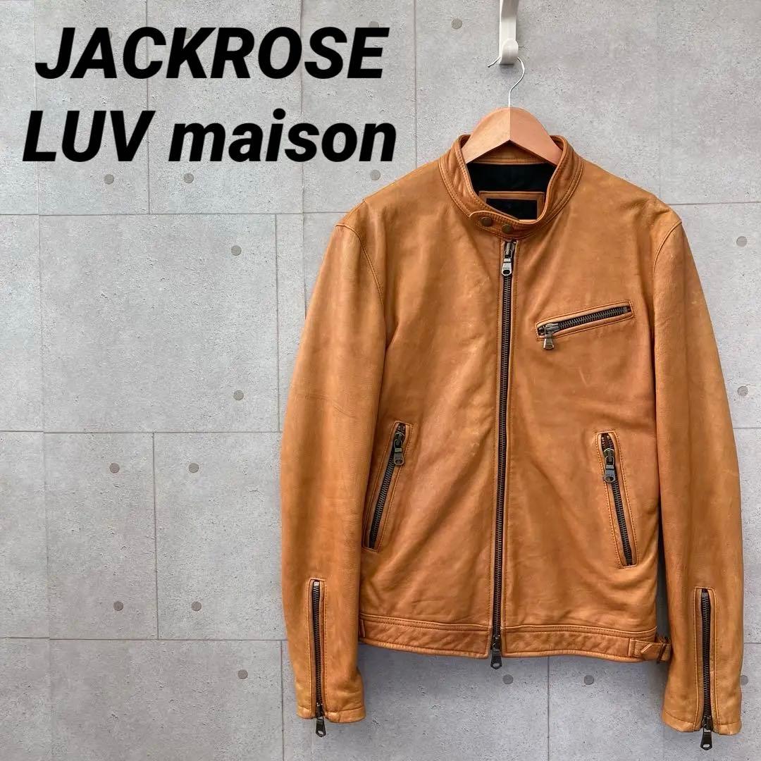 JACKROSE LUV maison レザージャケット 山羊革 ゴートレザー 中古・古着通販】JACKROSE Luv maison (ジャックローズラブメゾン