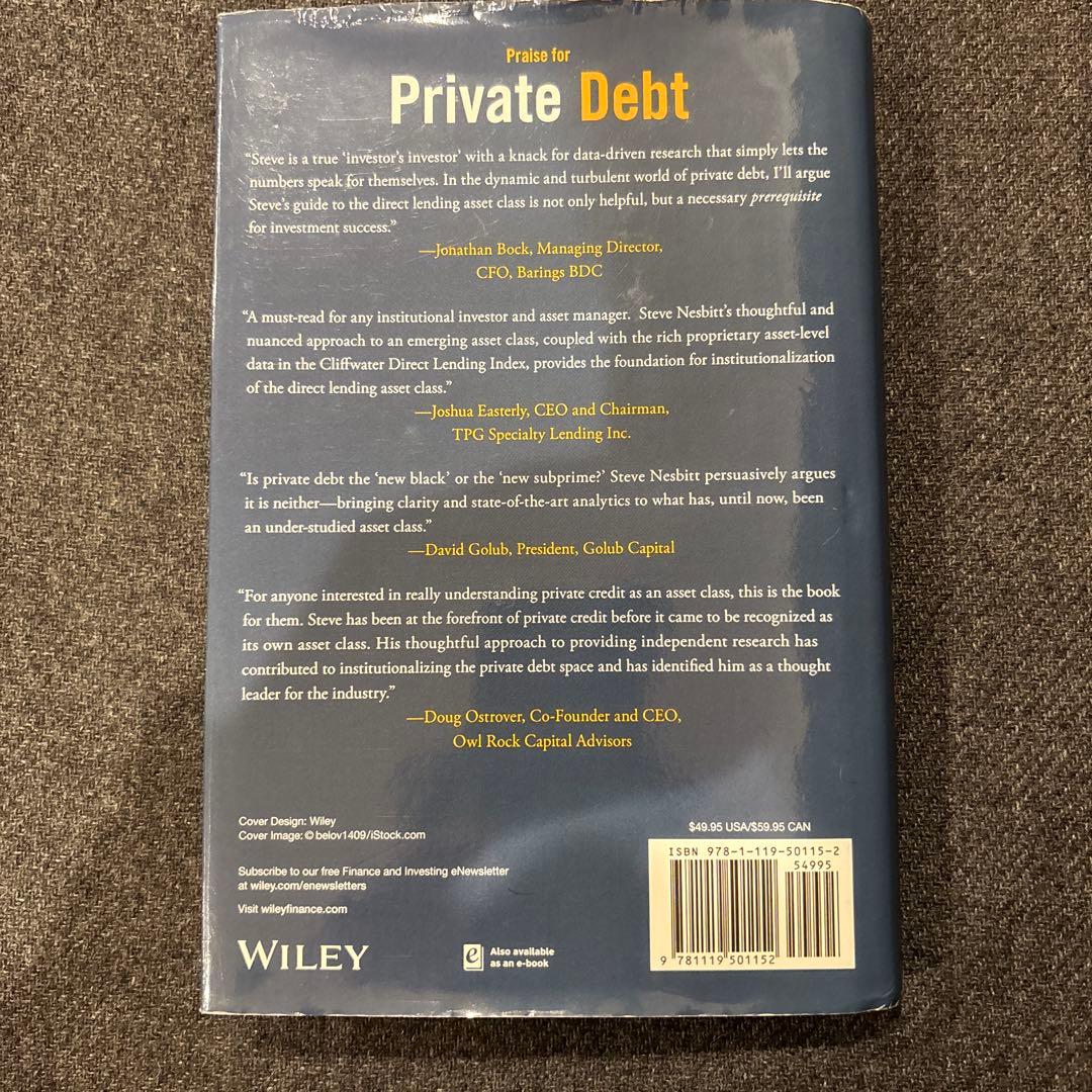 ビジネス・経済 Private Debt STEPHEN L.NESBITT