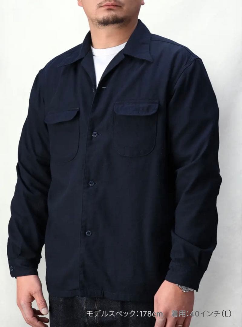 オープンカラーツイルシャツ FN-SCR-014LSILK NEP SHIRT オープンカラーツイルシャツ FN-SCR-014L | THE FLAT HEAD