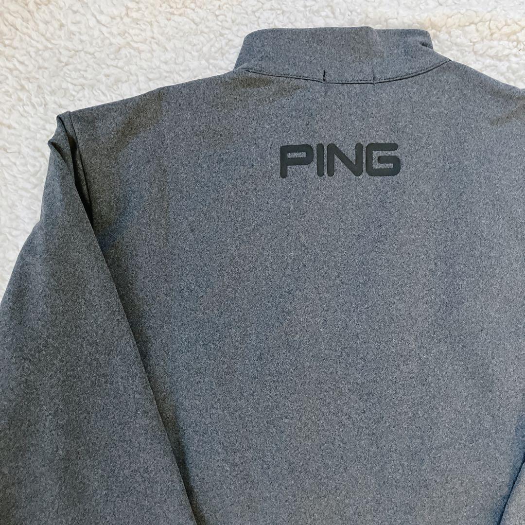 新品】PING 2024年 キルティング ハーフジップシャツ ホワイト L
