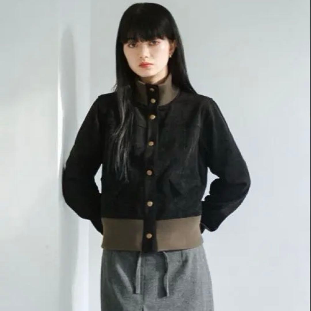 philme suedelike knit blouson フィルム