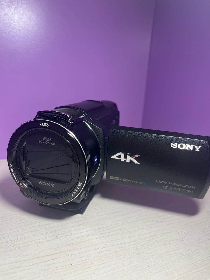 SONY 4K FDR-AX55 ビデオカメラ 本体•バッグ