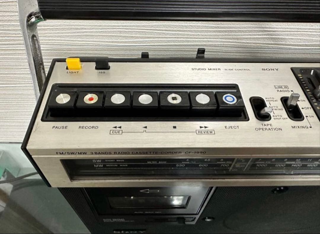 SONY ソニー CF-1990 ラジカセ FM/SW/MW 3バンド中古ラジオ