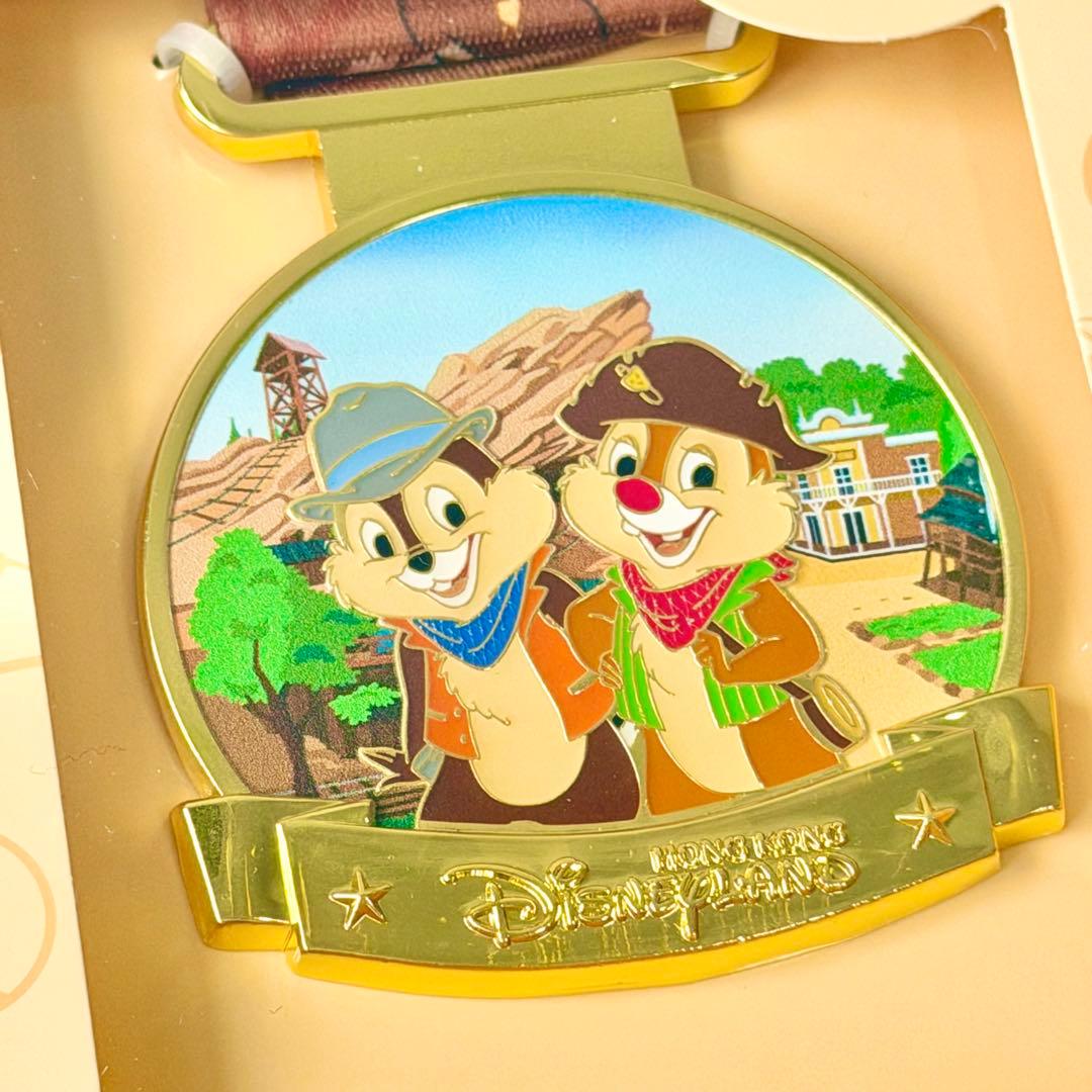 チップ＆デール グリズリーガルチ ピンバッジ メダル 香港ディズニー