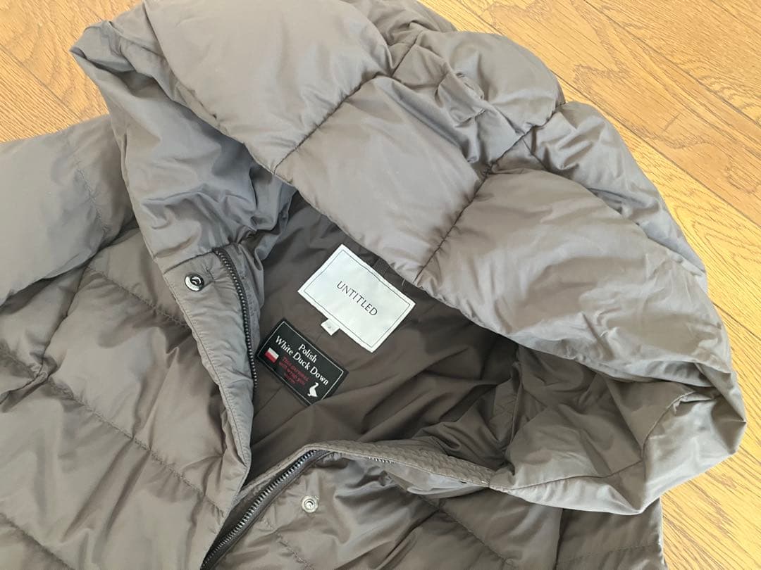 UNTITLED ホワイトダックダウン カーキ色 サイズ2 オンライ