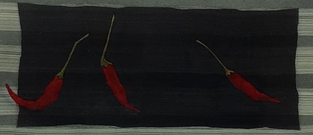 齋藤清「とうがらし」油彩