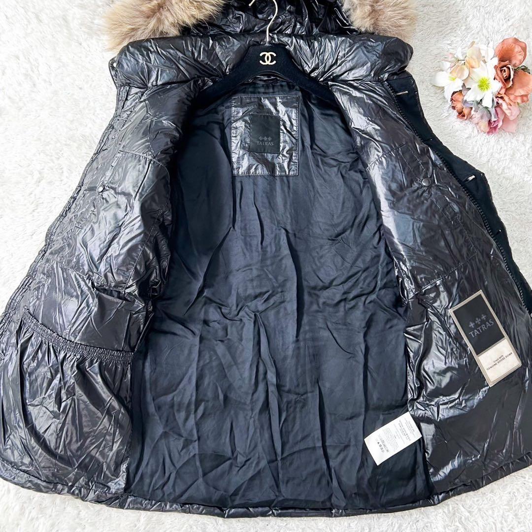 極美品 TATRAS タトラス ダウンコート アコーニト ラクーンファー付