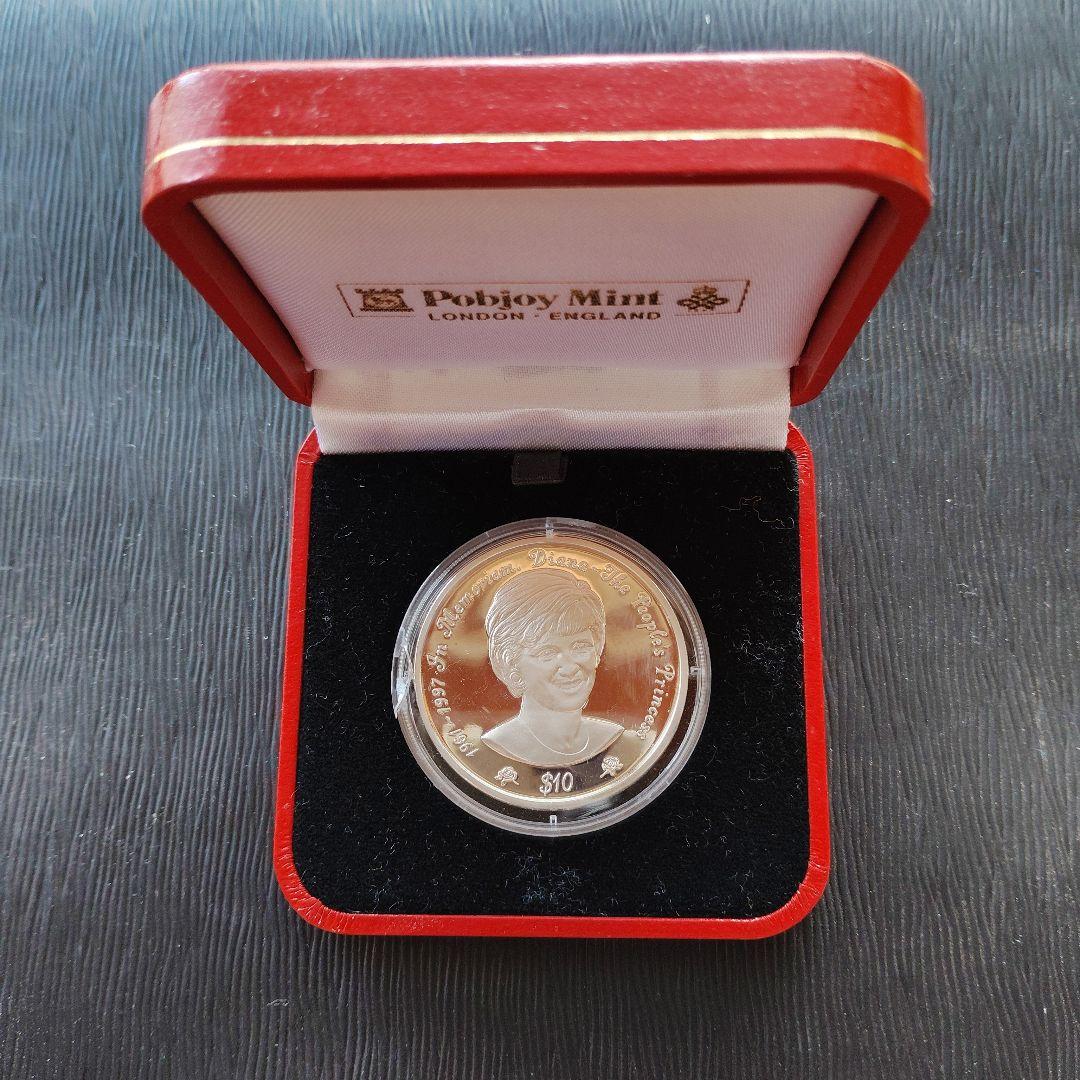 .925　メダル　ダイアナ妃　　貨幣　銀製　発行記念　公式記念　銀盃　銀杯 925 メダル ダイアナ妃 貨幣 銀製 発行記念 公式記念 銀盃 銀杯 925