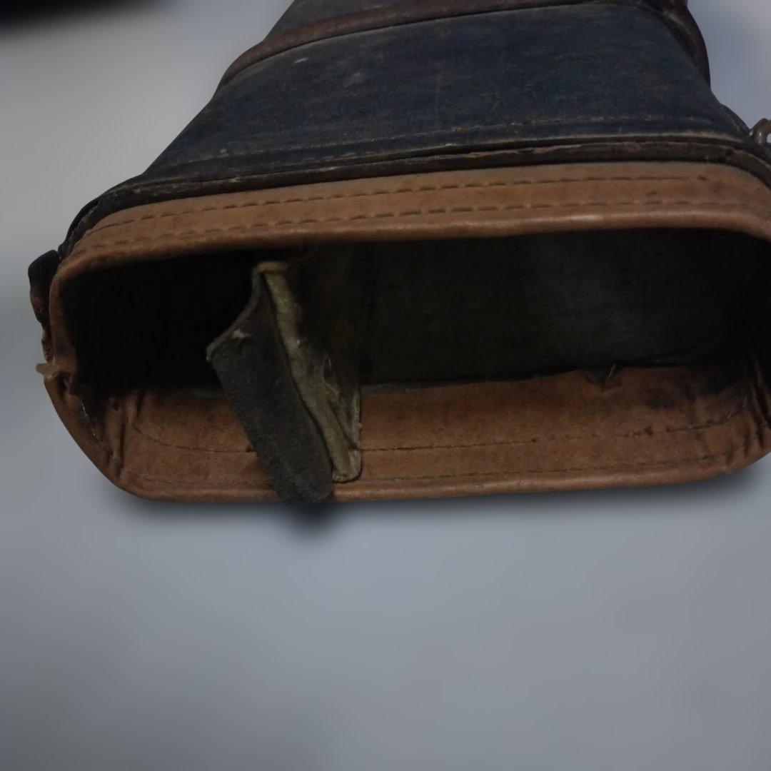 9609）とても古い 革張りのガンケース 詳細不明