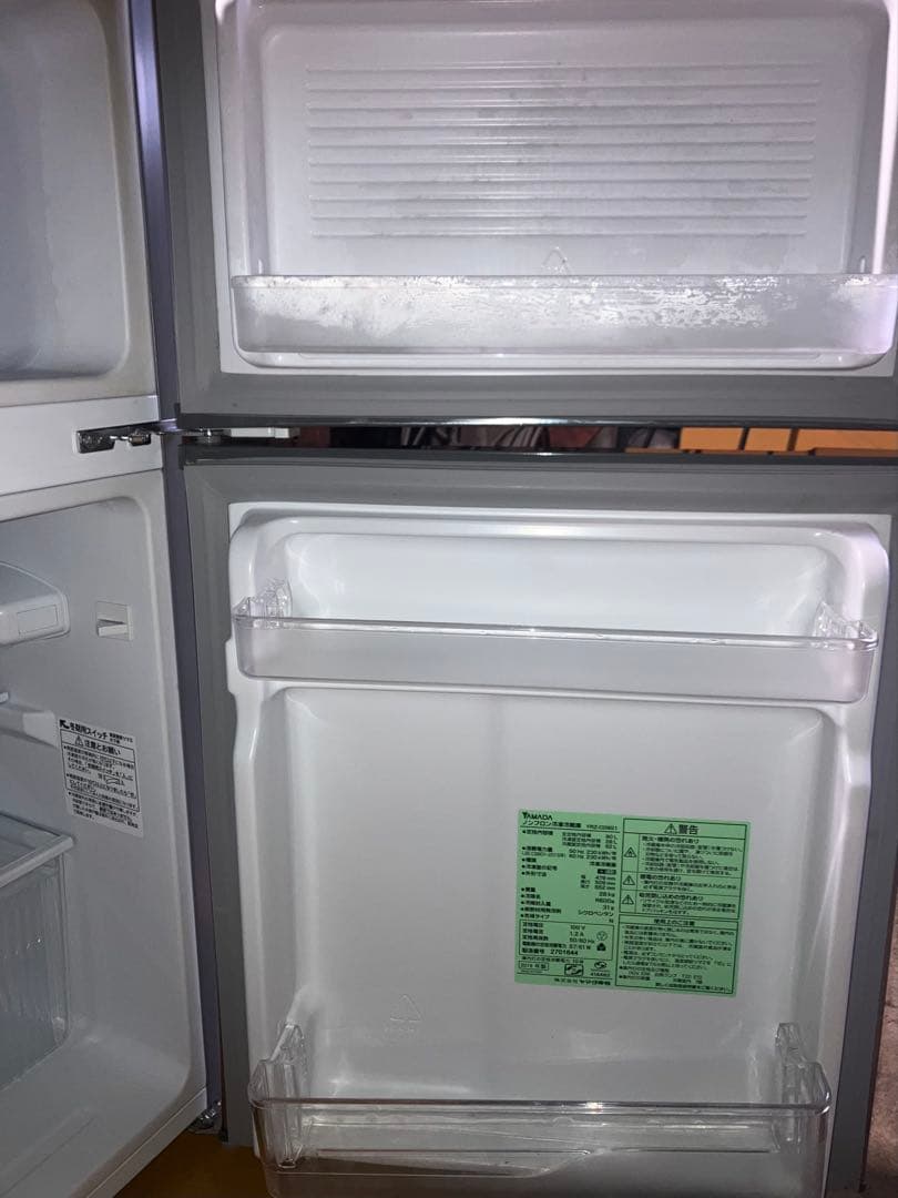 2019年製 YAMADA 冷凍冷蔵庫 YRZ-C09G1 90L 右開き