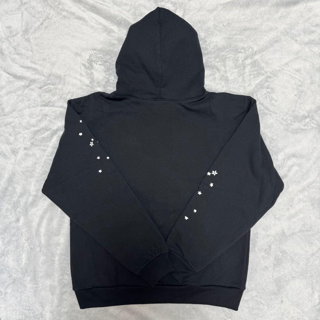 新品」 Sp5der スパイダー パーカー ブラック - メルカリ