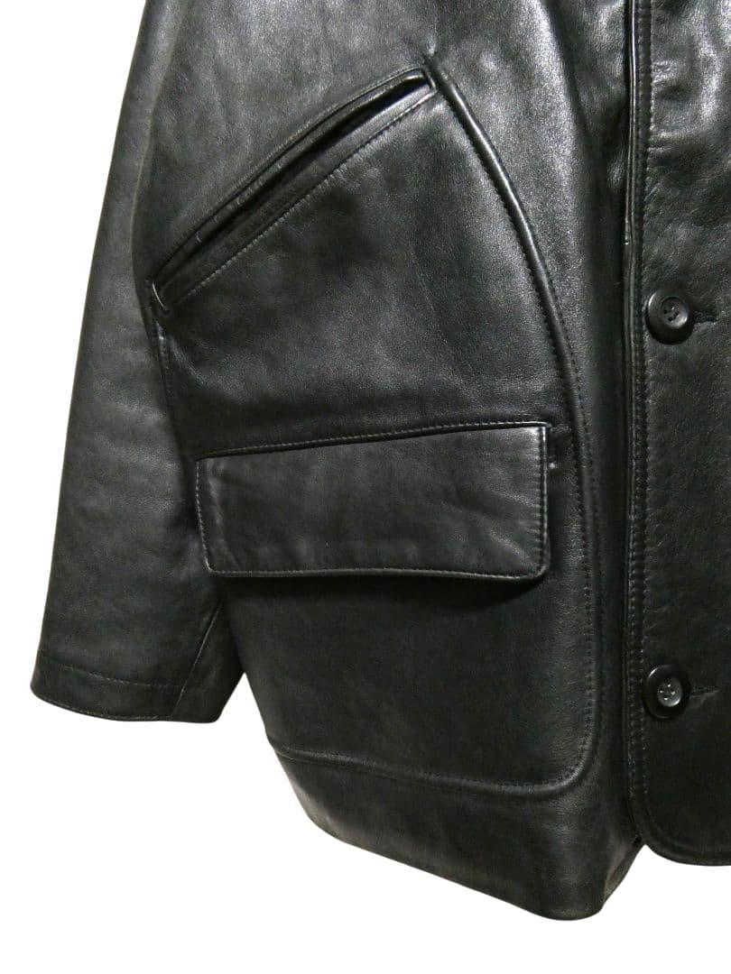 D*D様 特価！美品！90年代ヴィンテージ！ChevignonレザーカーコートL