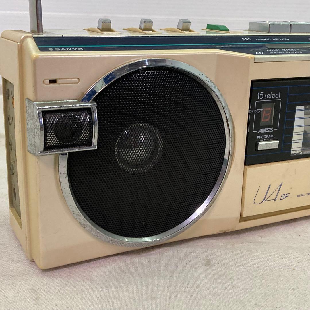 レトロ SANYO ラジオ カセット プレイヤー MR-U4SF