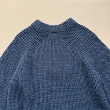 極美品 バトナー ニットプルオーバー ハーフジップ SHARE PARK 紺