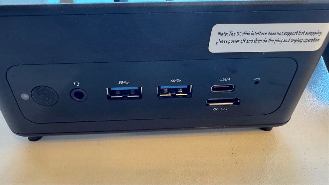 ミニPC Ryzen 7 8845HS 32GBメモリ 1TB SSD AI