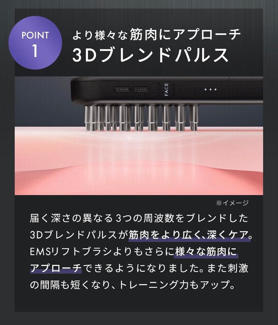 新品未使用品　サロニア EMSリフトブラシ 3Dケア