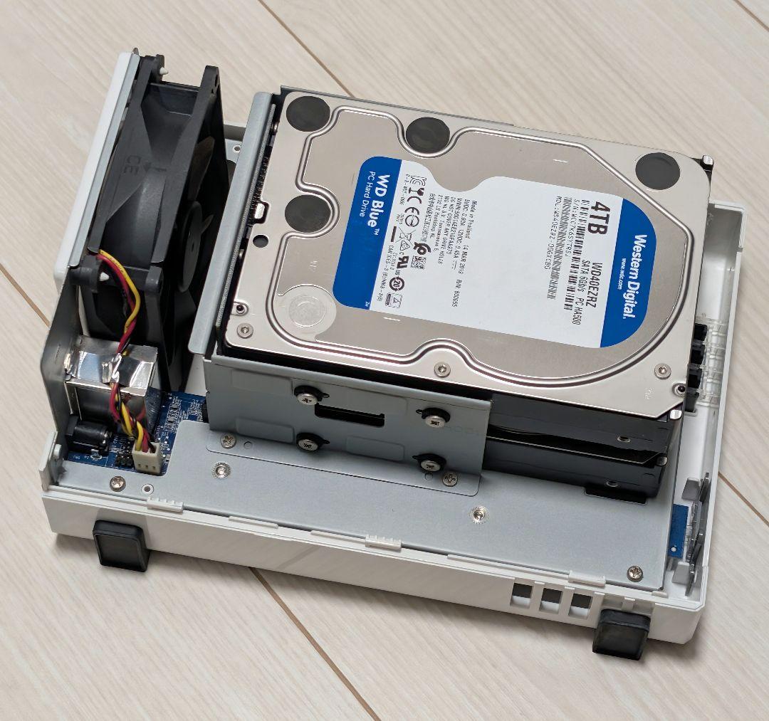Synology DS216j NAS + HDD 4TB×2個
