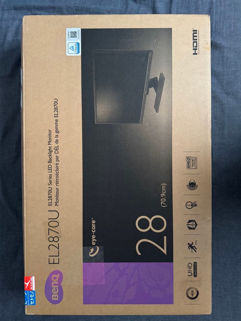 BenQ EL2870U 28インチ モニター 4K