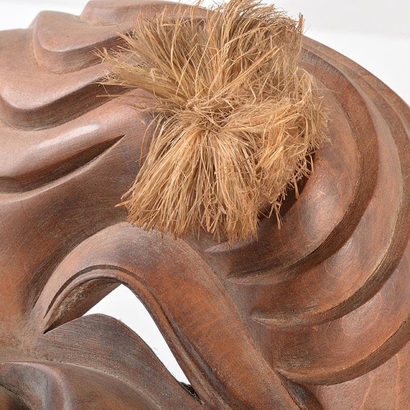 能面 能楽 雅楽 木彫 翁面 楽峰銘 V R5578