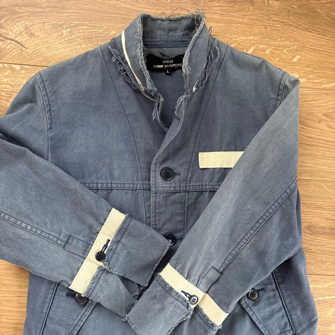 トリコムデギャルソン ミリタリージャケット カーキ Lサイズ