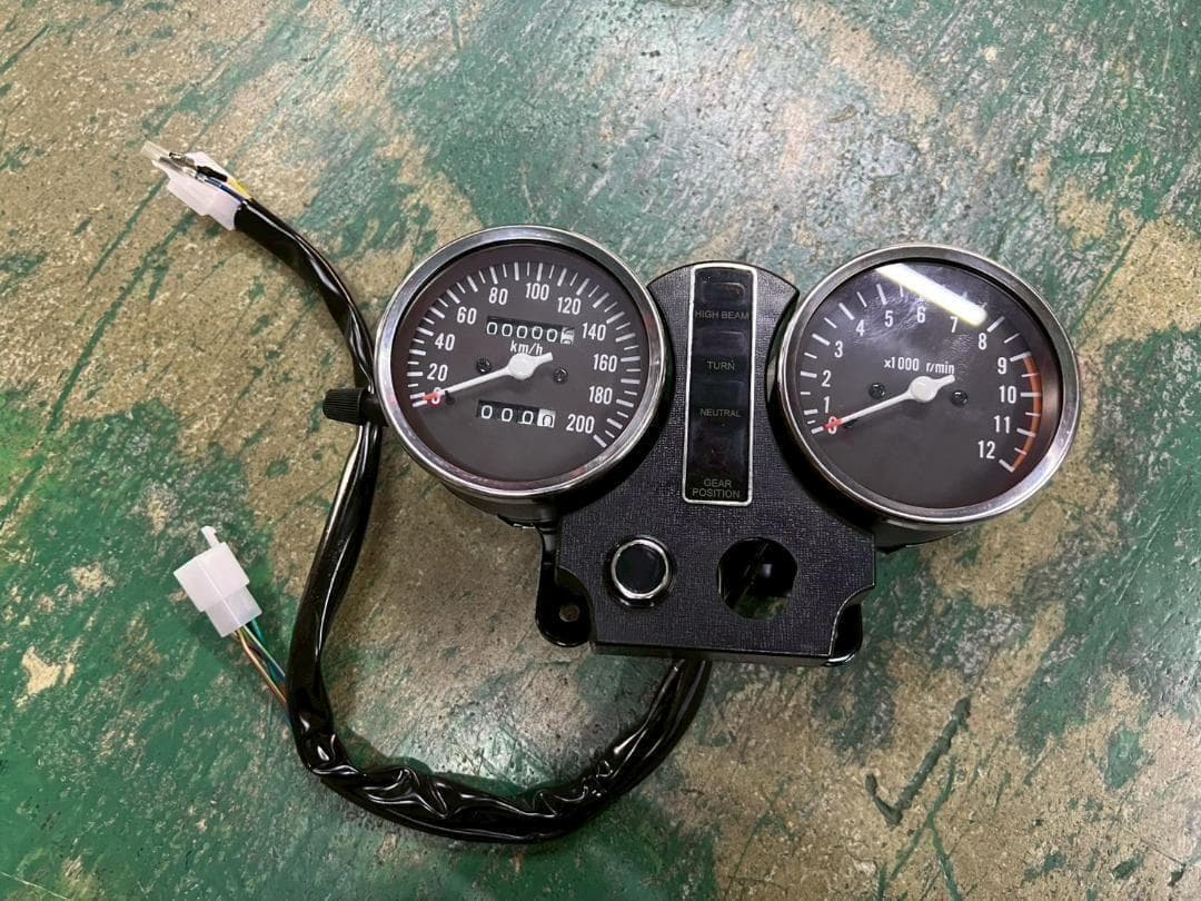 GS400 メーター リプロ/B 当時仕様GS425 GS400E - メルカリ