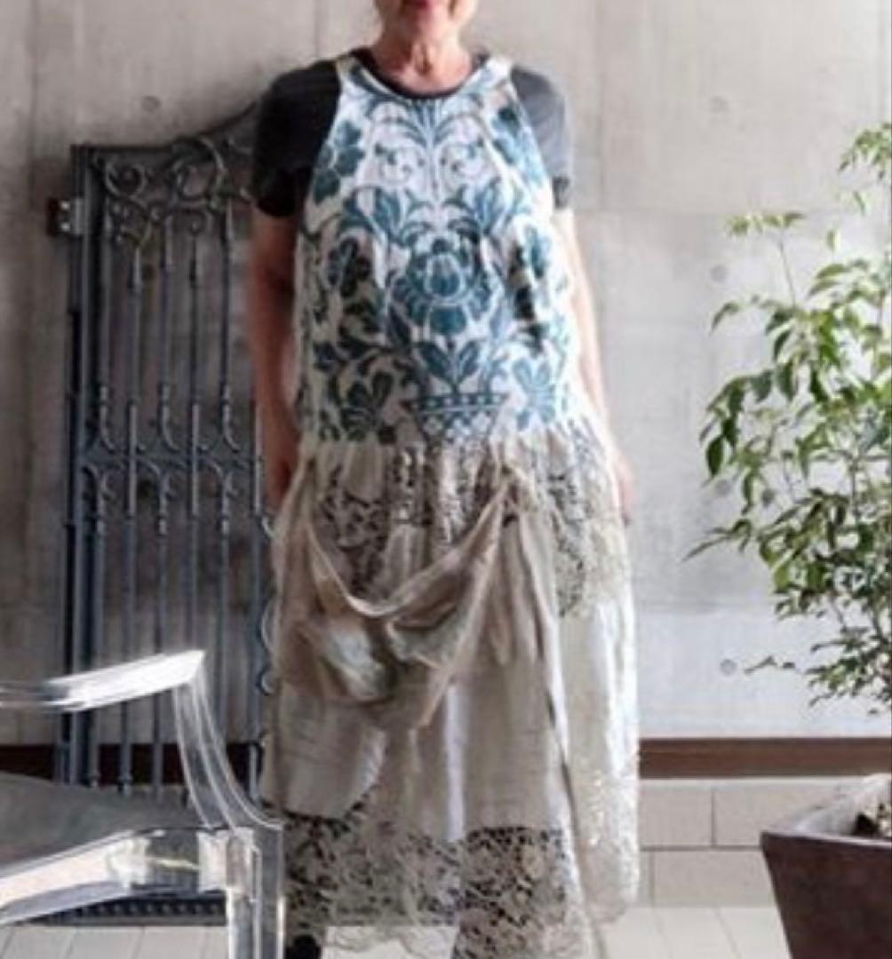 hanatsukuriya　ハナツクリヤレイさん　エプロンドレス　ワンピース hanatsukuriya ハナツクリヤレイさん エプロンドレス ワンピース