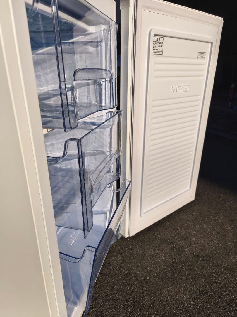 関東限 22年 清掃済 条件で無料配 冷凍庫 1ドア冷凍庫 前開き冷凍庫