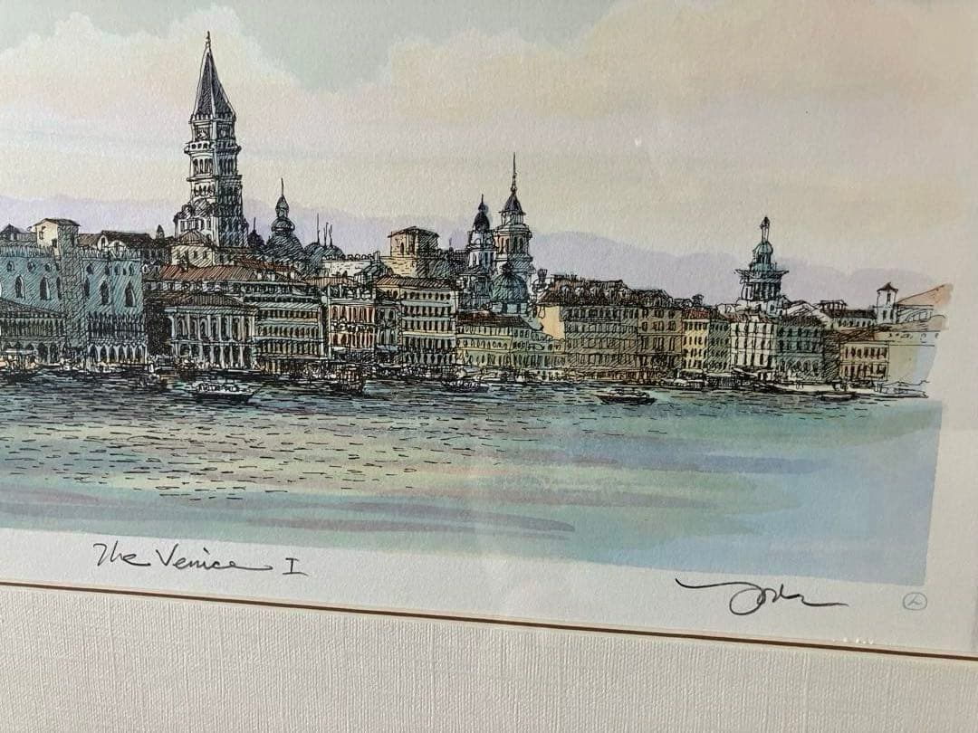 織田義郎 銅版画水彩The Venice I Yoshino Oda 1999年 - メルカリ