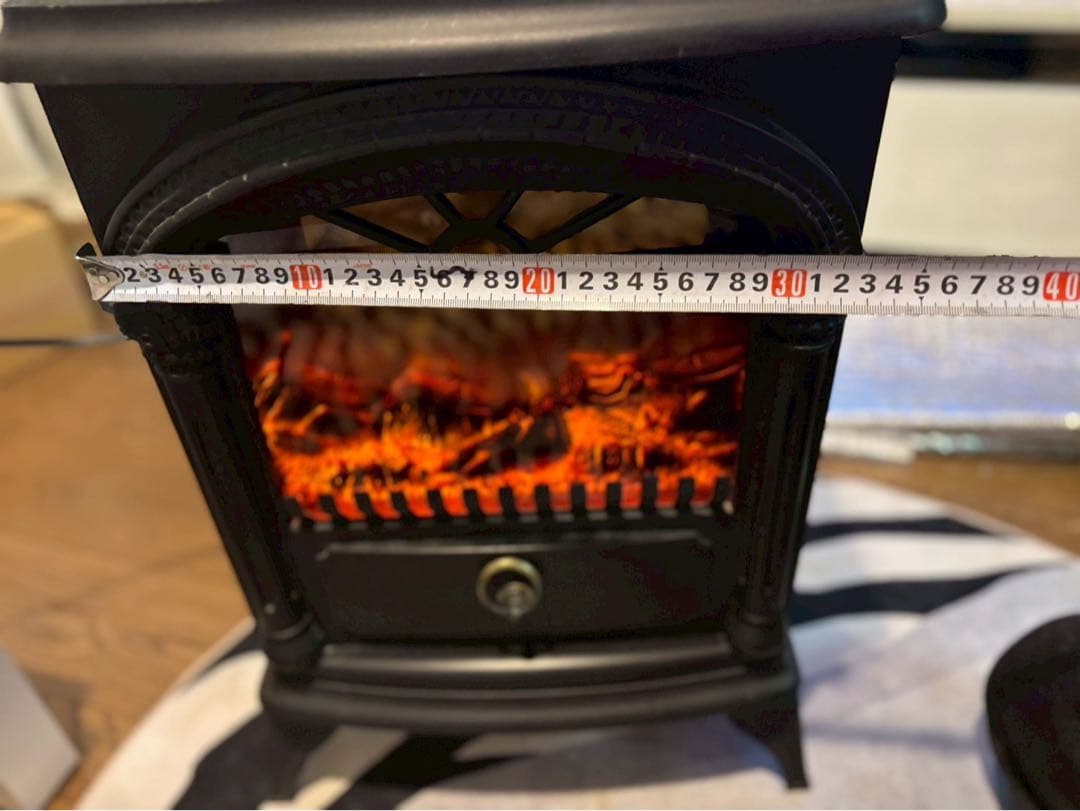 ヴィンテージスタイル 電気ヒーター 黒