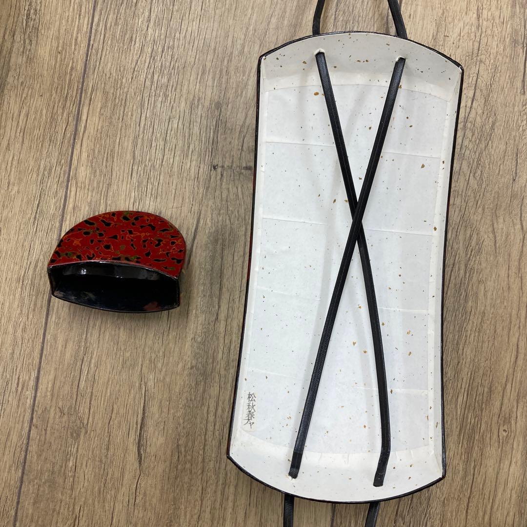 津軽三味線 金細 子持ち綾杉胴 ケース付 全長約104㎝トトオ東