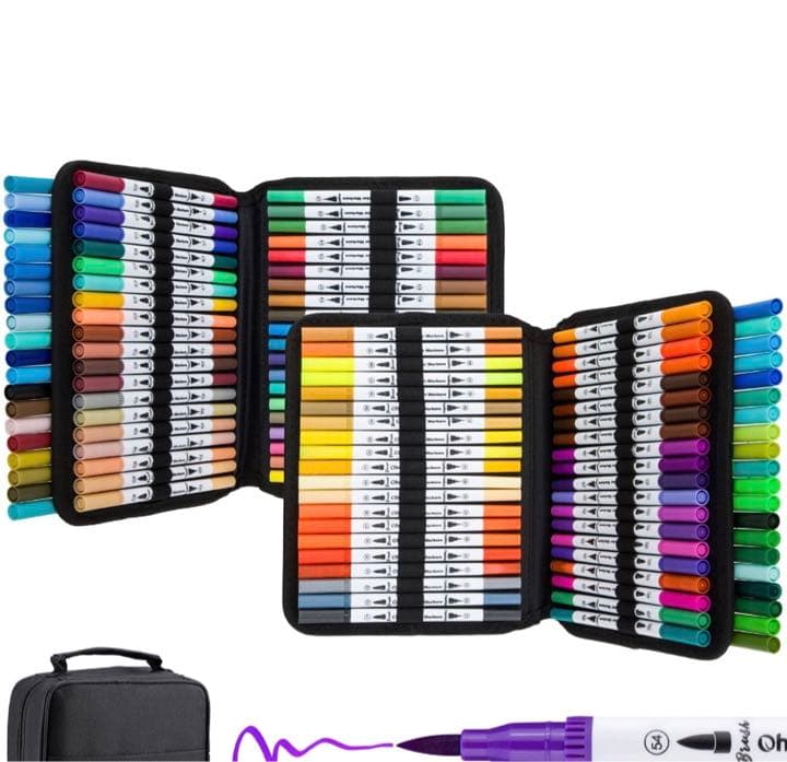 ❤️コピック代用にチップブラシペン 160色❤️ ❤️コピック代用にチップブラシペン 100色❤️ の通販 by ののの｜ラクマ