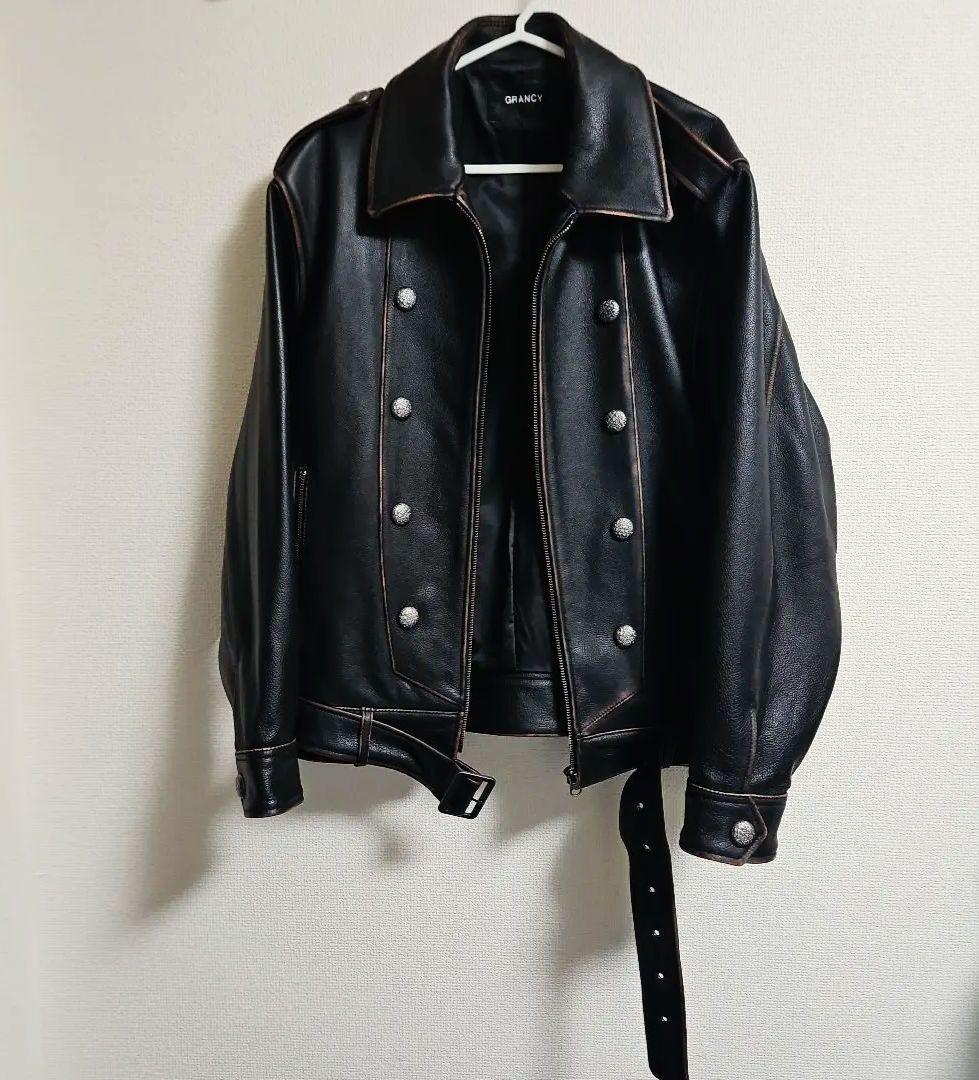 GRANCY レザーブルゾン ジャケット - メルカリ
