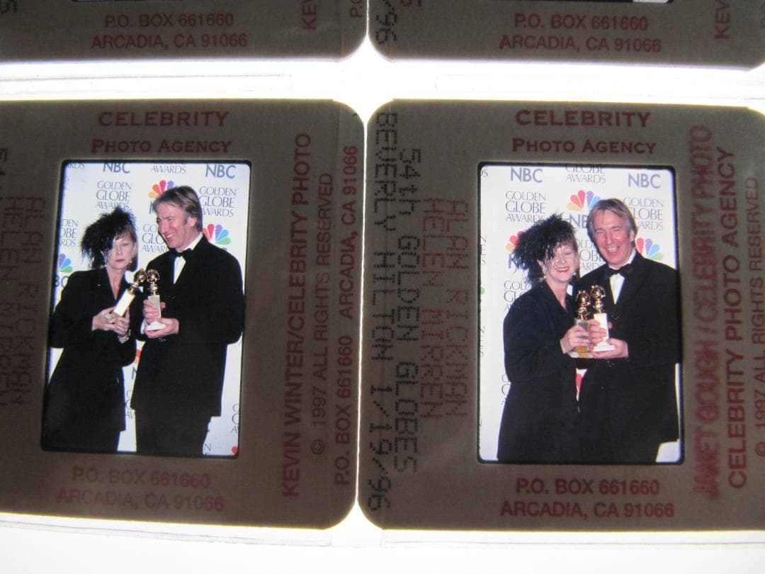 り*り様 アラン・リックマン 35㎜スライド20枚ゴールデングローブ賞