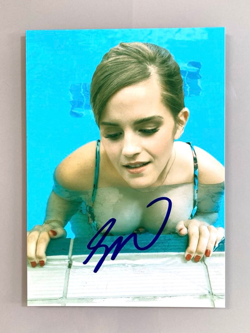 セール中…エマ・ワトソン直筆サイン入り2Lサイズ写真…Emma Watson