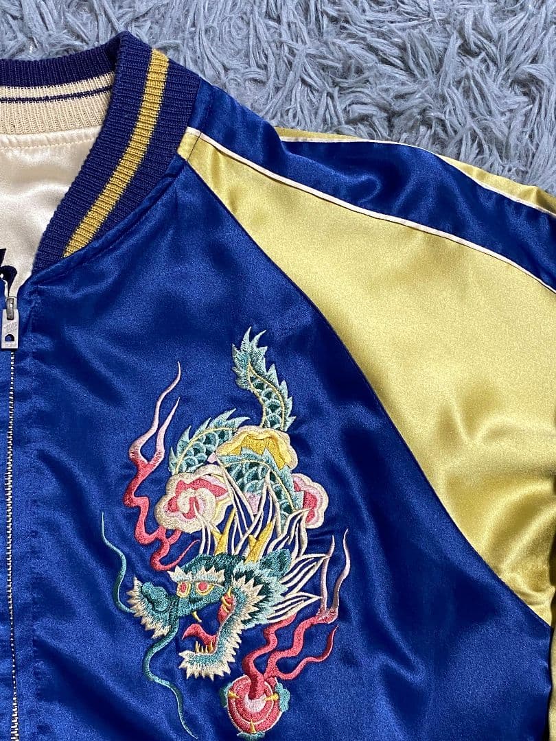 テーラー東洋 okushi スカジャン M品番 M18333 黒虎 - メルカリ