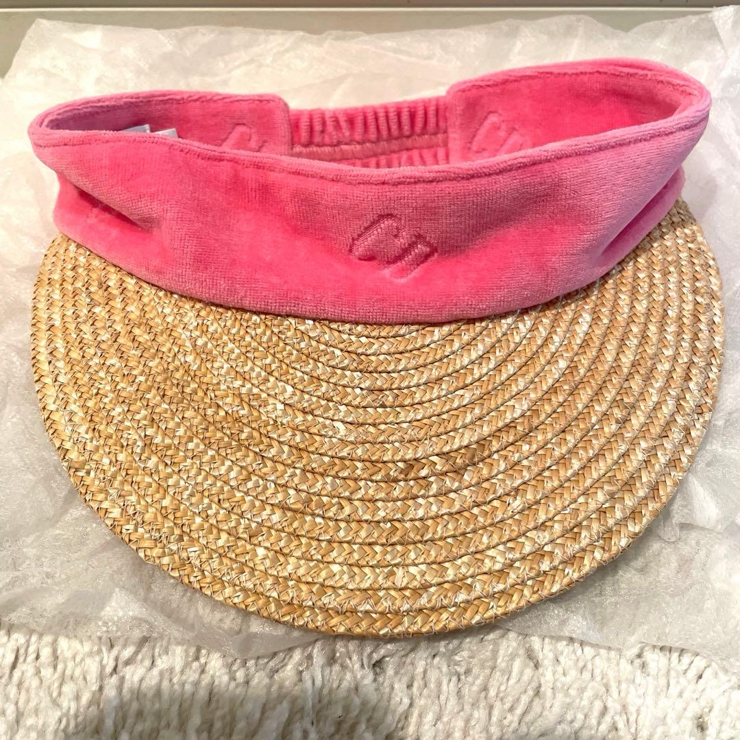 試着のみ baby DIOR サンバイザー キャップ帽子 キッズ 試着のみ baby