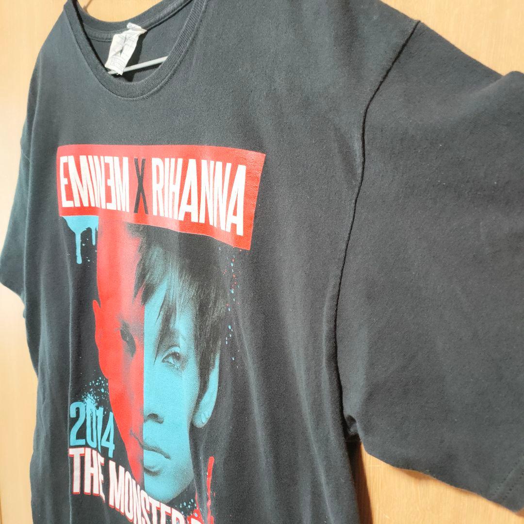 EMINEM x RIHANNA 2014 ツアー プリントロゴ Tシャツ - メルカリ