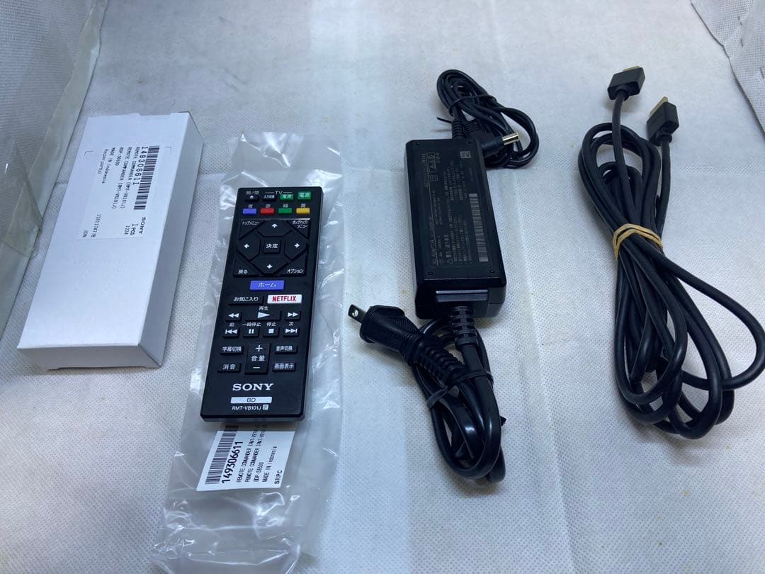 SONY ブルーレイプレーヤー BDP-S1500　2018年製　動作品