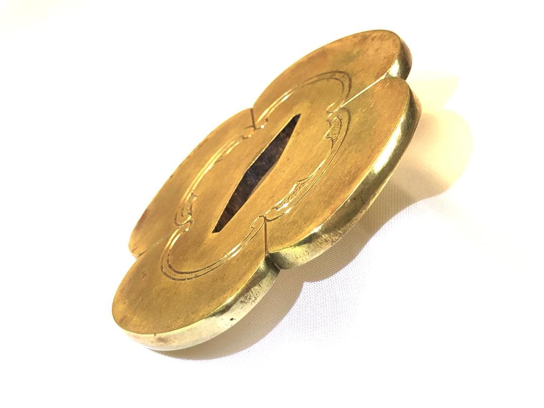 木瓜形金銅鍔 】 切羽揃い 奉納剣/宝剣/軍刀