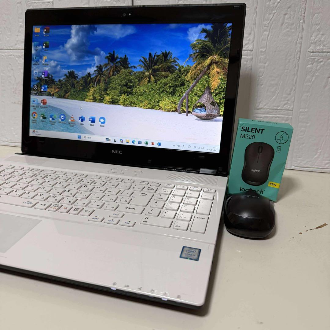 NECノートPC 第7世代　SSDサクサク起動Windows11 オフィス付き