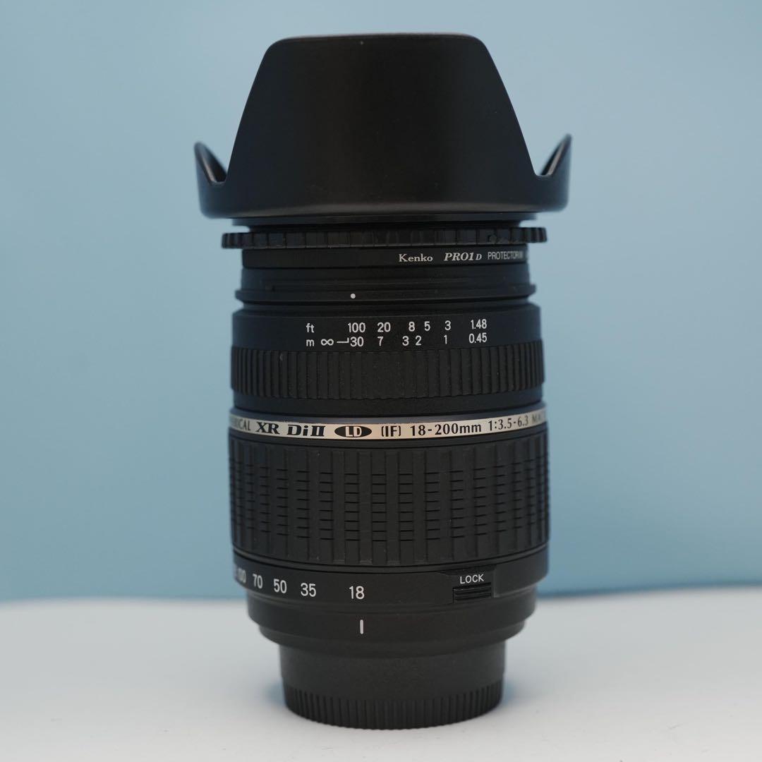 TAMRON 18-200mm Nikon用 標準+望遠レンズ 美品 a3205