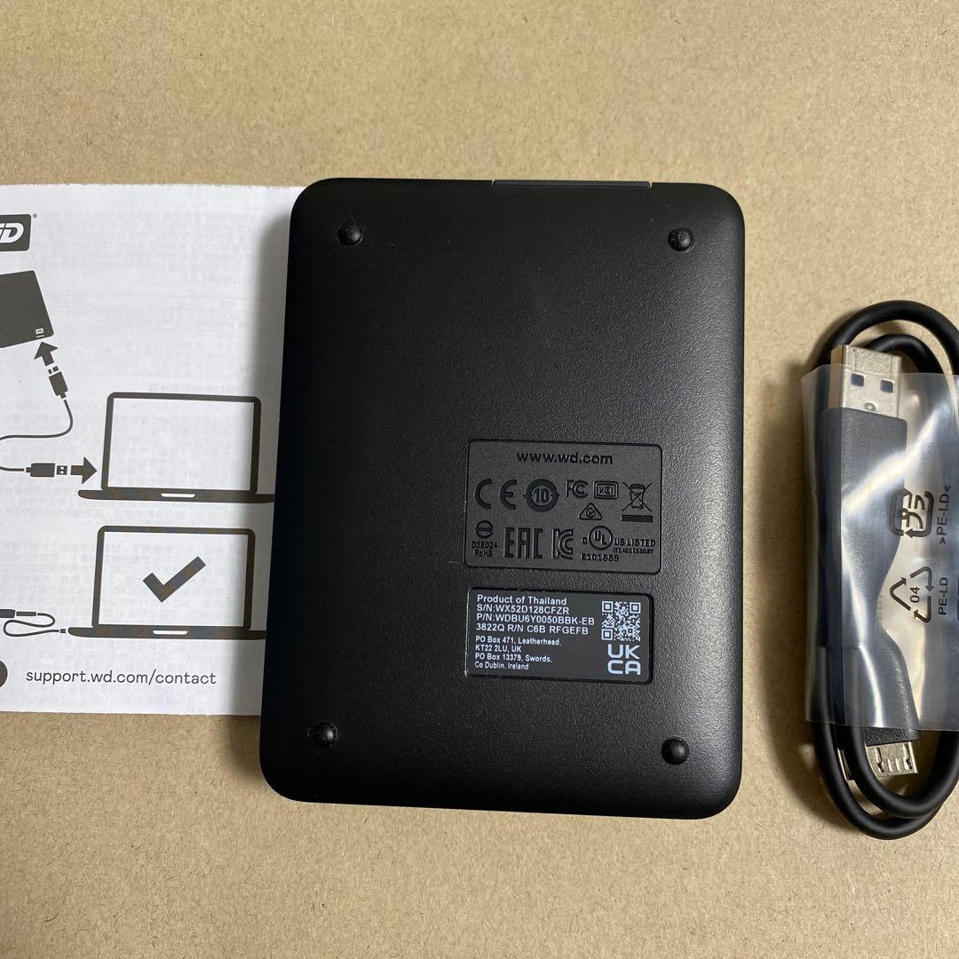 WD ポータブルHDD 5TB USB3.0 ブラック WD Elements